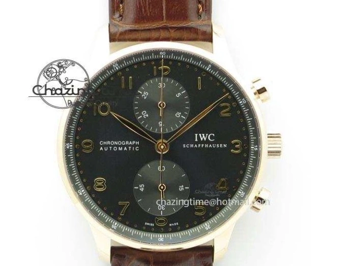 MIROTIME 0412 Practical Portuguese Real PR IW500109 ZF 1:1 Best Edition Black Dial On Black Leather Strap A52010 V 7308